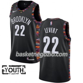 Canotte Bambino Brooklyn Nets Caris LeVert 22 2018-19 Nike City Edition Nero Swingman
